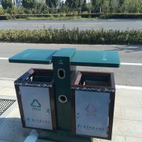 河南天祥 戶(hù)外環(huán)保二分類(lèi)鍍鋅果皮箱 量大可批發(fā)定制 廠(chǎng)家直銷(xiāo)